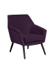 others SESSEL Kachka Bezug Samtvelour Buche schwarz / purple