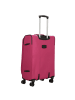 D&N Travel Line 6764 4 Rollen Trolley 65 cm mit Dehnfalte pink
