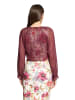 Vera Mont Bolero-Jacke mit gekräuseltem Ausschnitt in Deep Dahlia