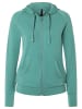super.natural Merino Hoodie EVERYDAY ZIP in Petrol