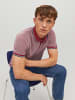 Jack & Jones Polo T-Shirt Pique Kurzarm Hemd Basic JPRBLUWIN in Rot