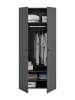 ebuy24 Kleiderschrank Darwin Anthrazit 80 x 51 cm