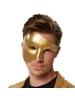 tectake Einfarbige Halbmaske in Einheitsgröße, gold