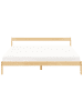 Beliani Doppelbett MADONE in Braun - (W) 185 x (H) 65 x (L) 205 cm