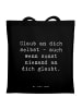 Mr. & Mrs. Panda Jutebeutel Spruch Glaube an dich selbst mit Spruch in Schwarz