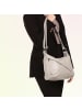 Toscanto Leder Schultertasche Toscanto Tasche hellgrau ca. 35cm
