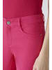 Oui Caprihose slim fit, mid waist in pink