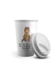 Mr. & Mrs. Panda To Go Becher Otter Blumenstrauß mit Spruch in Weiß