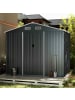 COSTWAY Geräteschuppen 7,17 m³ Türgröße: 75,5*156m in Grau