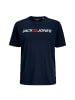 Jack and Jones JJECORP Logo Tee SS Crew Neck NOOS PLS in Dunkelblau
