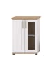 ebuy24 Vitrinenschrank Verona Weiß 64 x 37 cm