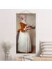 WALLART Stoffbild - Jean Etienne Liotard - Das Schokoladenmädchen in Creme-Beige