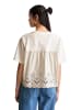 Marc O'Polo DENIM T-Shirt mit Broderie Anglaise relaxed in Silky White