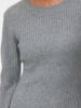 Vero Moda Strickkleid in Medium Grey Melange