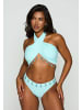 Moda Minx Bikinioberteil Hera Fixed Droplet Cross Over Top in Blue