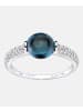 Diamant L'éternel Verlobungsring aus 375 Weißgold mit Diamant mit Topas