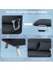 HOMCOM Schlafsofa-111B x 80T x 78H cm-Schwarz