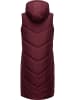 ragwear Steppweste Suminka Vest in Wine Red