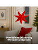 STAR Trading Papierstern Leuchte Rozen, groß, rot, Ø 100cm in Rot