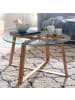 FineBuy Couchtisch in Transparent / Glas / 78x78x41