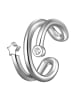 Glanzstücke München Ohrklemmen Stern aus Sterling Silber mit Zirkonia in silber
