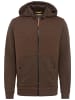 Camel Active Gesteppte Sweatjacke mit Kapuze in Braun