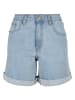 Urban Classics Jeans Shorts in clearblue bleached
