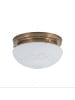 Licht-Erlebnisse Deckenlampe Ø 20 x (H)12 cm in Berliner Messing Weiß