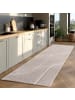 KADIMA DESIGN Teppich Kurzflor Boho Design Microfaser Baumwolle Schlafzimmer in Creme