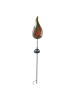 näve LED Solarleuchte "FLAMME" in bronze - (L)12.7 cm x (B)6.5 cm x (H)84 cm
