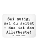 Mr. & Mrs. Panda Magnet Spruch Mutig zu sich selbst stehen mit S... in Weiß