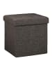 relaxdays Faltbarer Sitzhocker in Braun - 38 cm