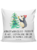 Mr. & Mrs. Panda Kissen Pinguin Weihnachtsbaum mit Spruch in Weiß