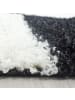 KADIMA DESIGN Teppich Hochflor Karo Polypropylen Wohnzimmer Shaggy in Schwarz