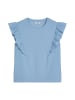 Marc O'Polo DENIM Ärmelloses Rüschen-Top regular in Flaxflower Blue