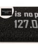relaxdays Fußmatte Home "127.0.0.1" in Schwarz - (B)60 x (T)40 cm