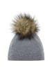 Eisbär Mütze Nalin Lux Crystal in Hellgrau