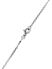 KUZZOI Halskette 925 Sterling Silber Blitz in Grau