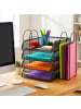 relaxdays Briefablage in Schwarz - (B)40,5 x (H)33 x (T)33,5 cm
