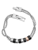 Adeliás Unisex Armband aus Edelstahl 21 cm in silber