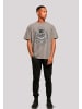 F4NT4STIC Oversize T-Shirt Guns 'N' Roses Skull and Pistols in Asphalt