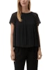 S.OLIVER RED LABEL Halbarmbluse in Schwarz