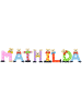 Playshoes Deko-Buchstaben "MATHILDA" in bunt