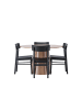 ebuy24 Schwarz 120 x 120 cm