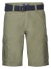 Petrol Industries Cargo-Shorts mit Gürtel Azure in Grün