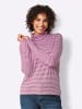 creation L Lyocell-Shirt in magenta-ecru-geringelt