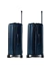 Polestream Paris 4 Rollen Trolley 69 cm mit Dehnfalte in blue metallic