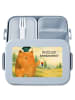 Mr. & Mrs. Panda Bento Box Bär Prüfung Design mit Spruch in Blau Pastell