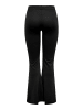 ONLY Stretch Flared Pants Freizeit Schlag Stoffhose ONLFEVER in Schwarz