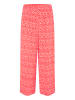 PART TWO Casual Hose AlfiPW Easy fit in Mandarin Red Graphic Print